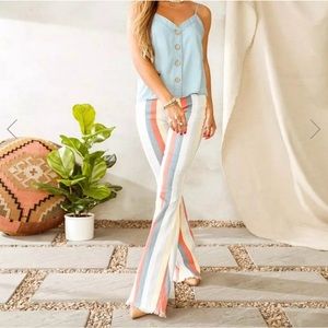 Saints & Hearts Buckle High Rise Extreme Flare Bellbottom Jeans - size S